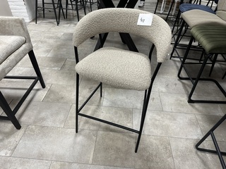 2x Barstoel Yvet Beige